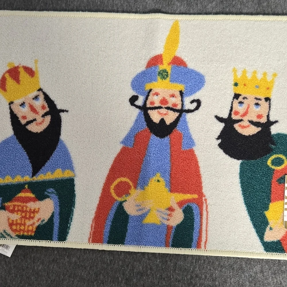 Colorful Three Kings Bath Mat